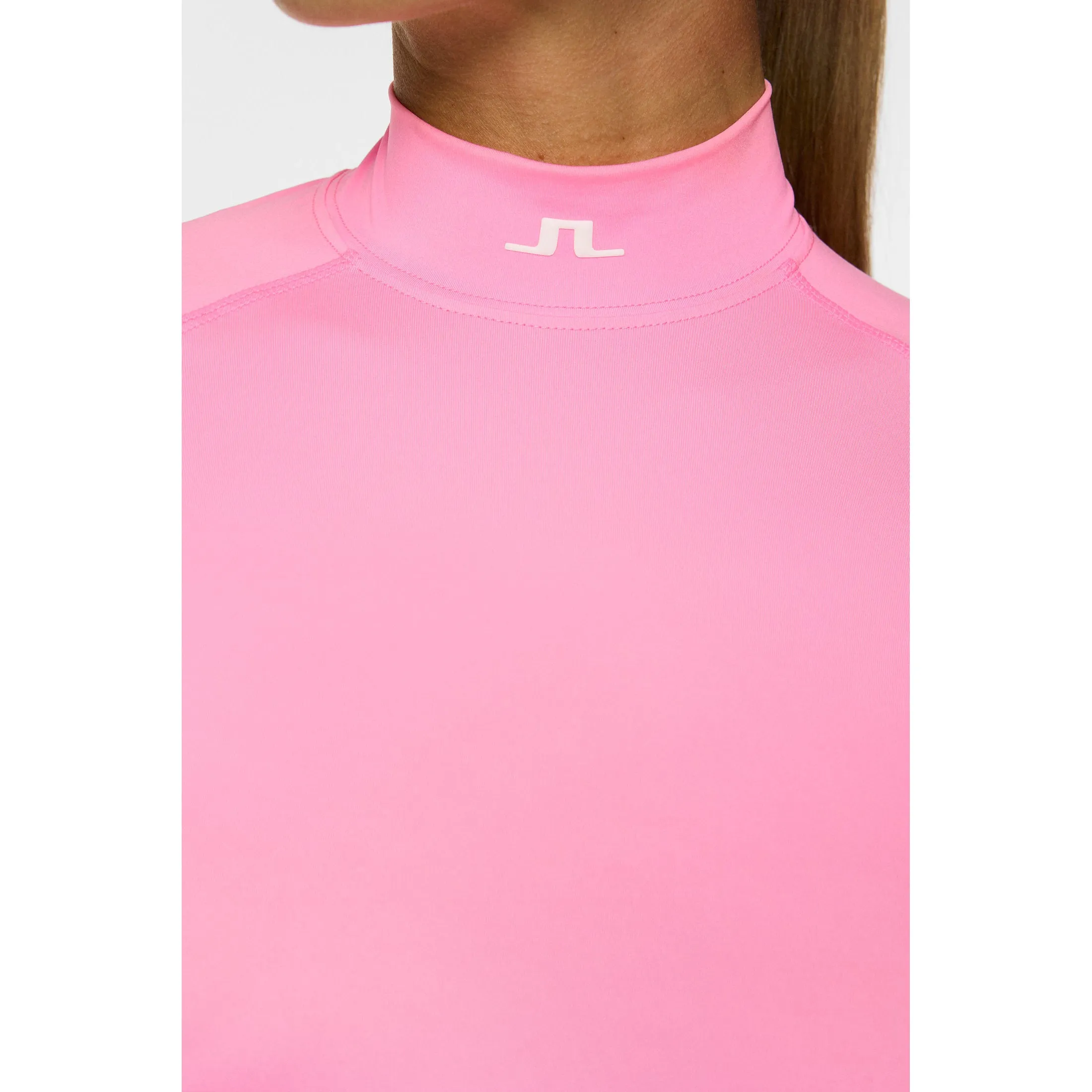 SeamlessFit J.Lindeberg Women's Ella Compression Golf Shirt - Eosine Pink