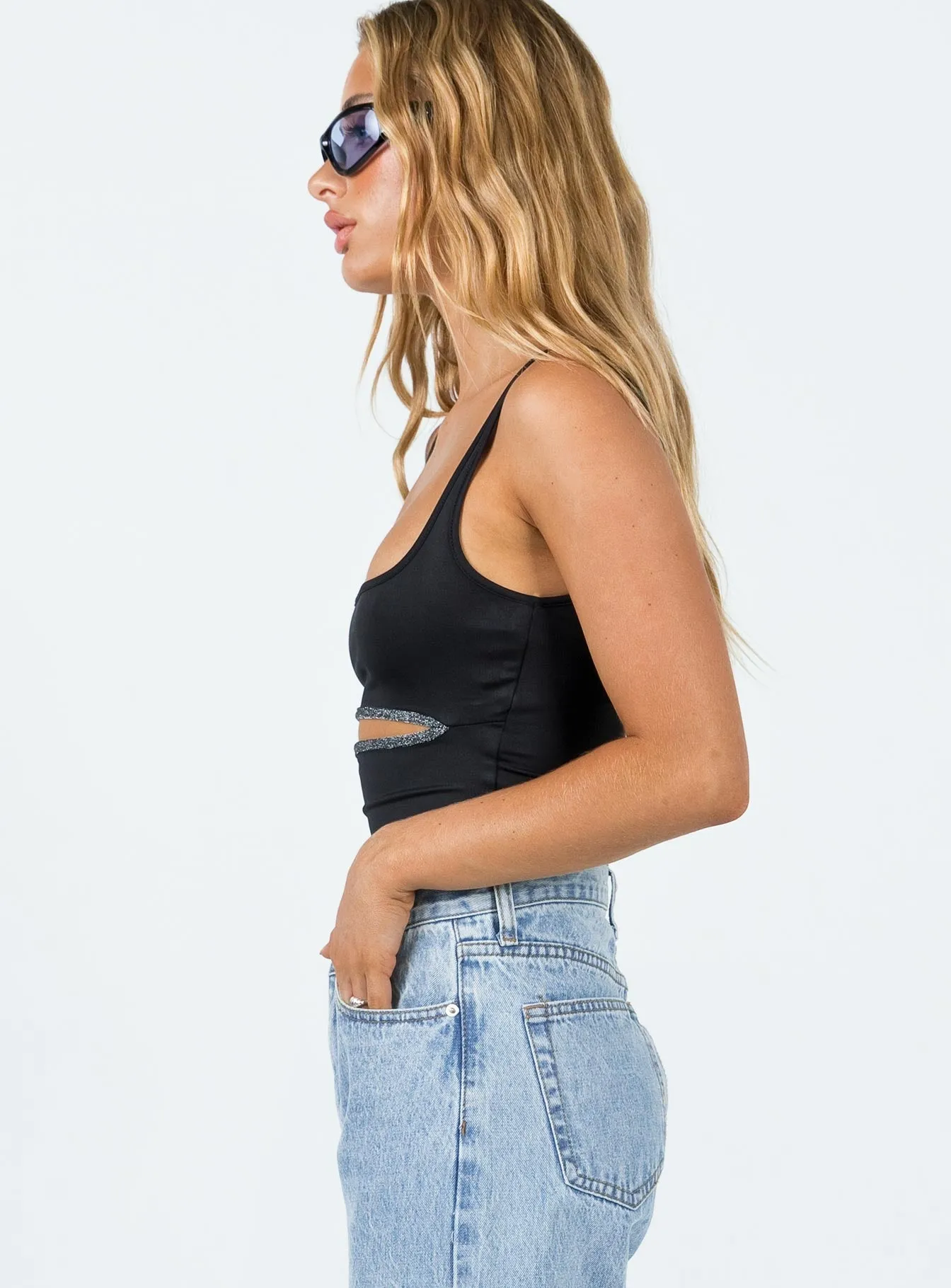 pajama bodysuit Halse Bodysuit Black