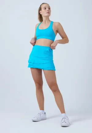 Gentle Comfort Tulip Tennis Skort with pockets, turquoise