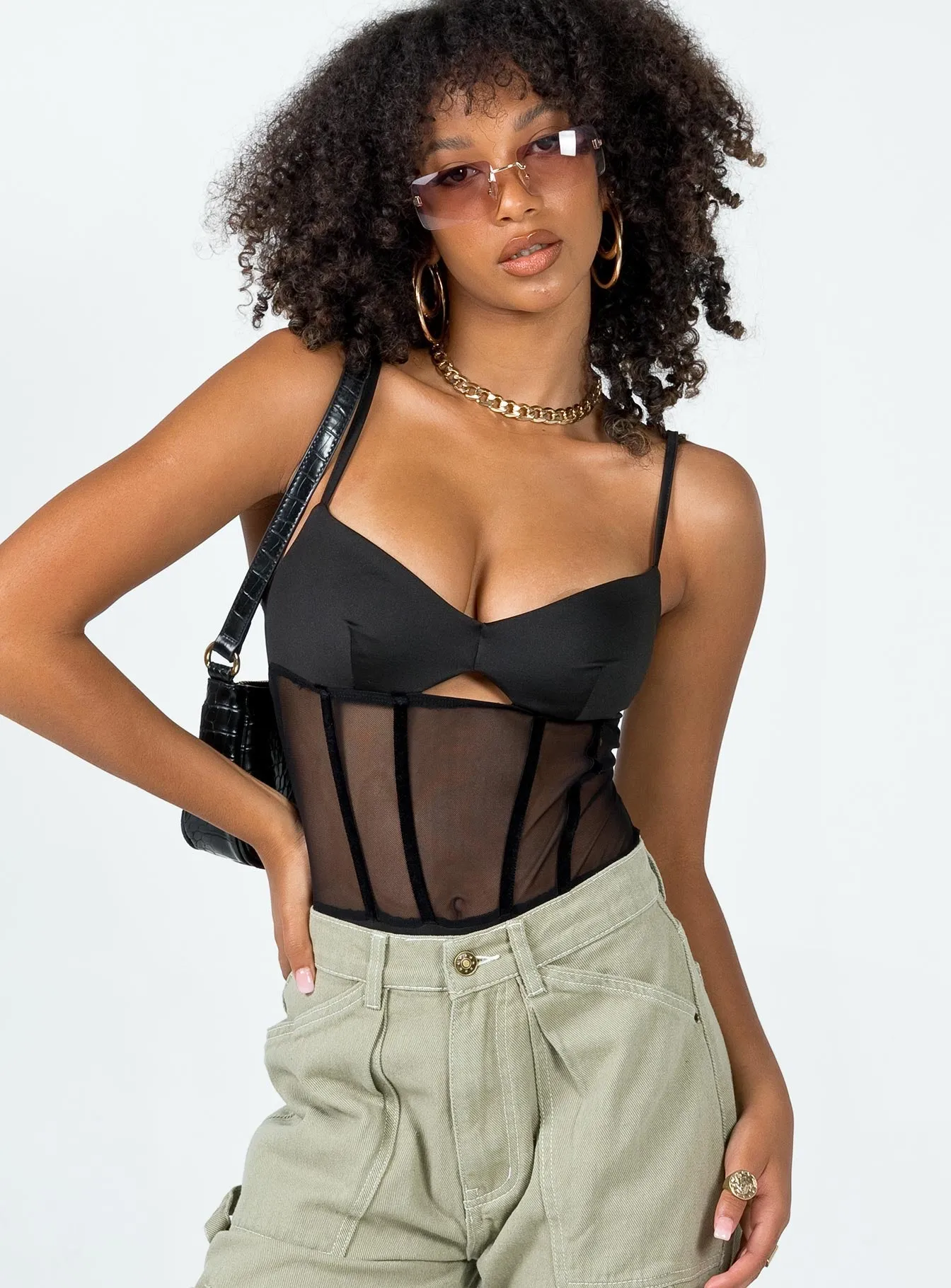Reynton Bodysuit Black travel bodysuit