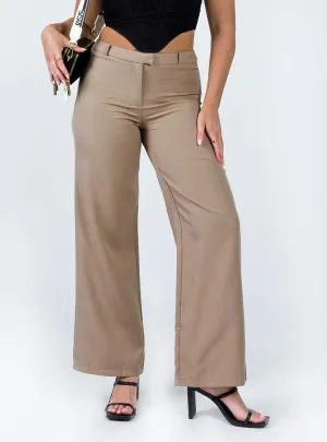 Rozzila Pants Taupe Comfort Waist