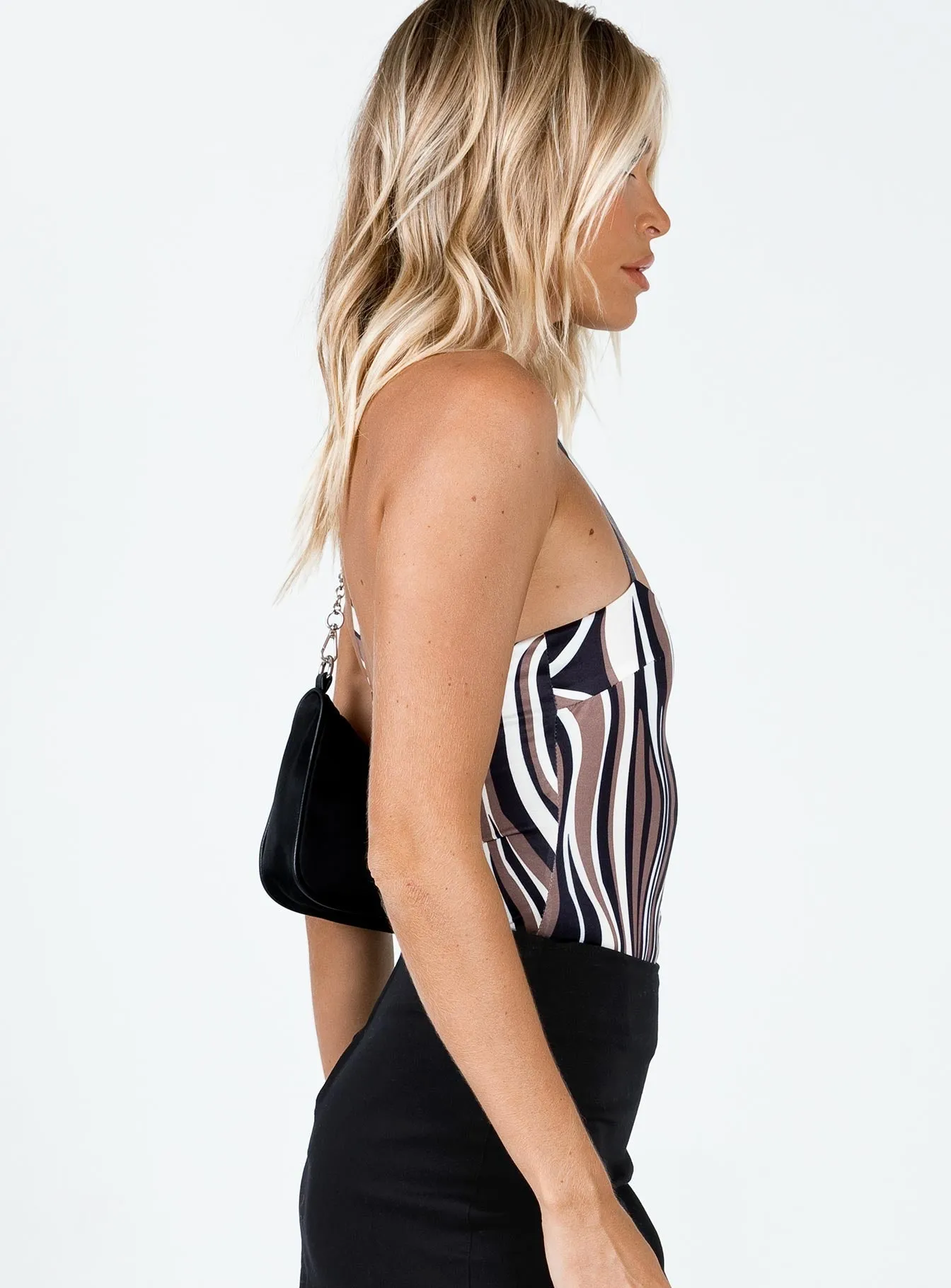 Azaria Bodysuit Multi teen bodysuit zipper bodysuit