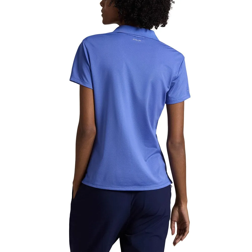 MoistureControl Fabric Fable Core RLX Ralph Lauren Women's Tour Performance Golf Shirt - Resort Blue