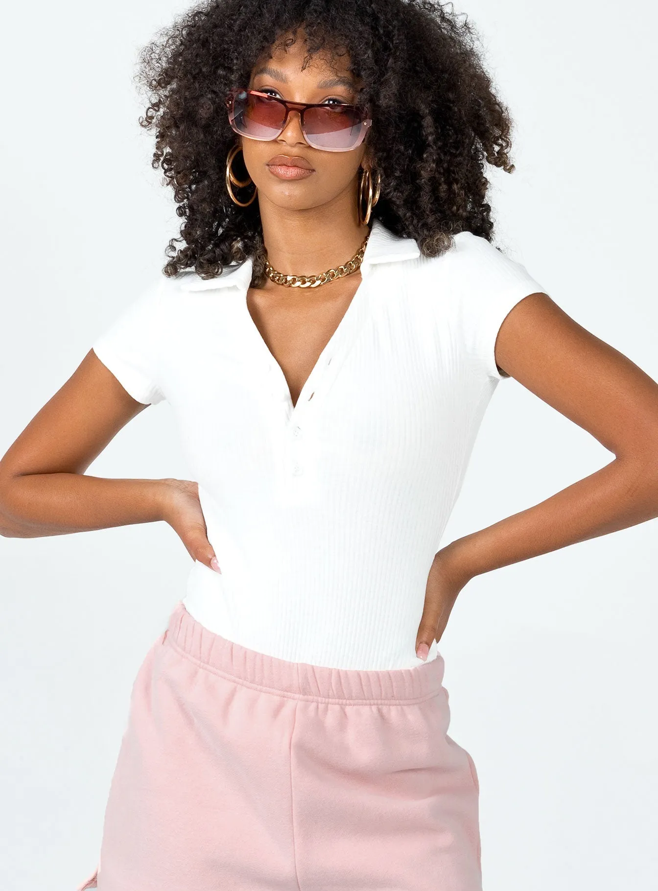 Montrose Bodysuit White zebra bodysuit