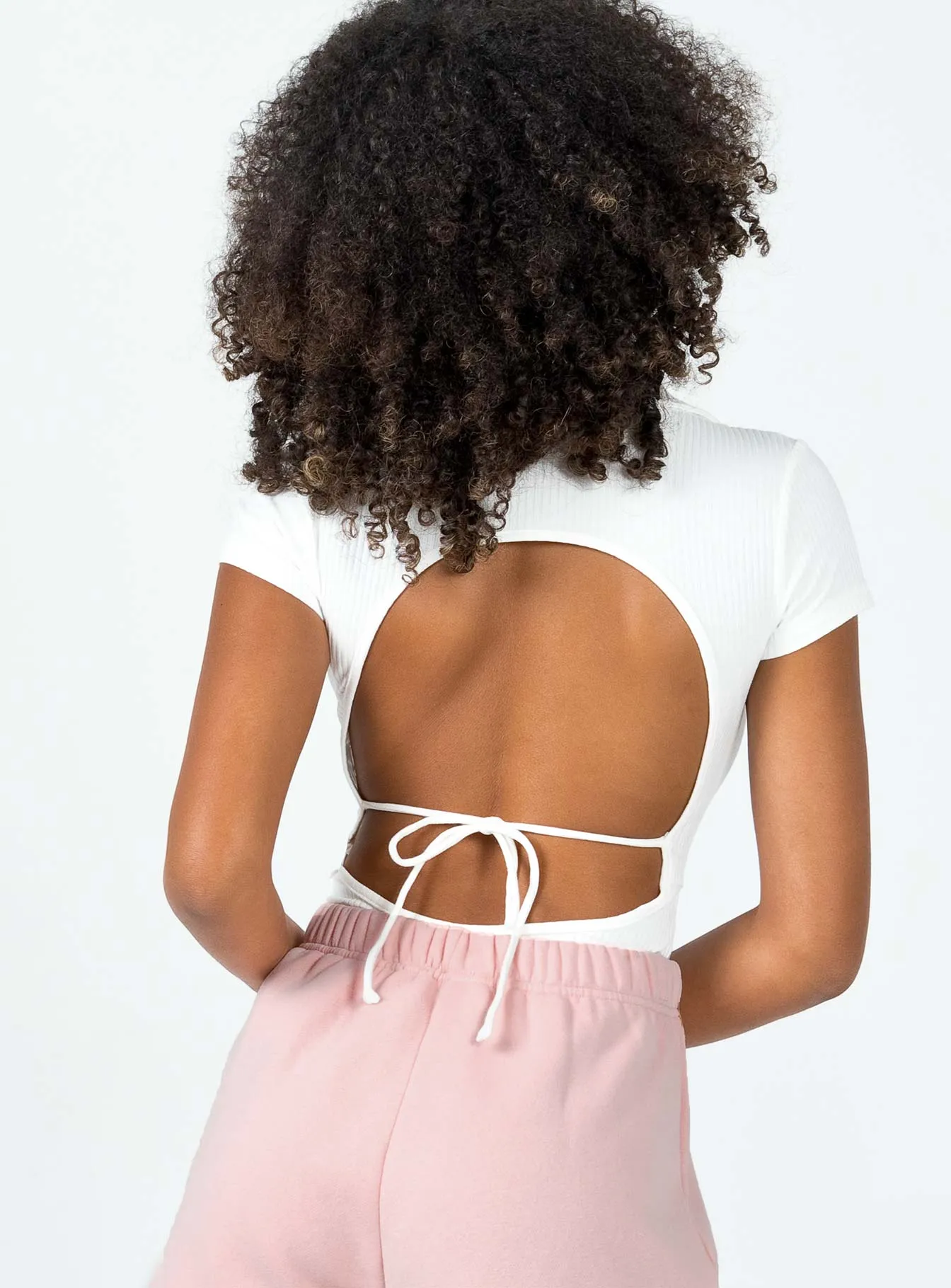 Montrose Bodysuit White knit bodysuit formal bodysuit