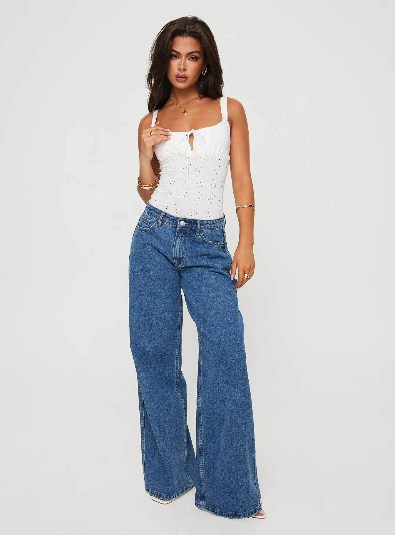 romantic bodysuit Buring Bodysuit White