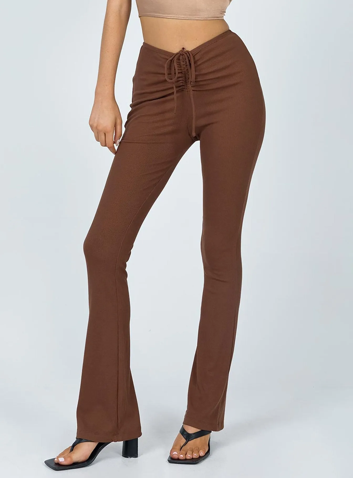Imogen Pants Brown Snag Resistant Fabric Easy Travel