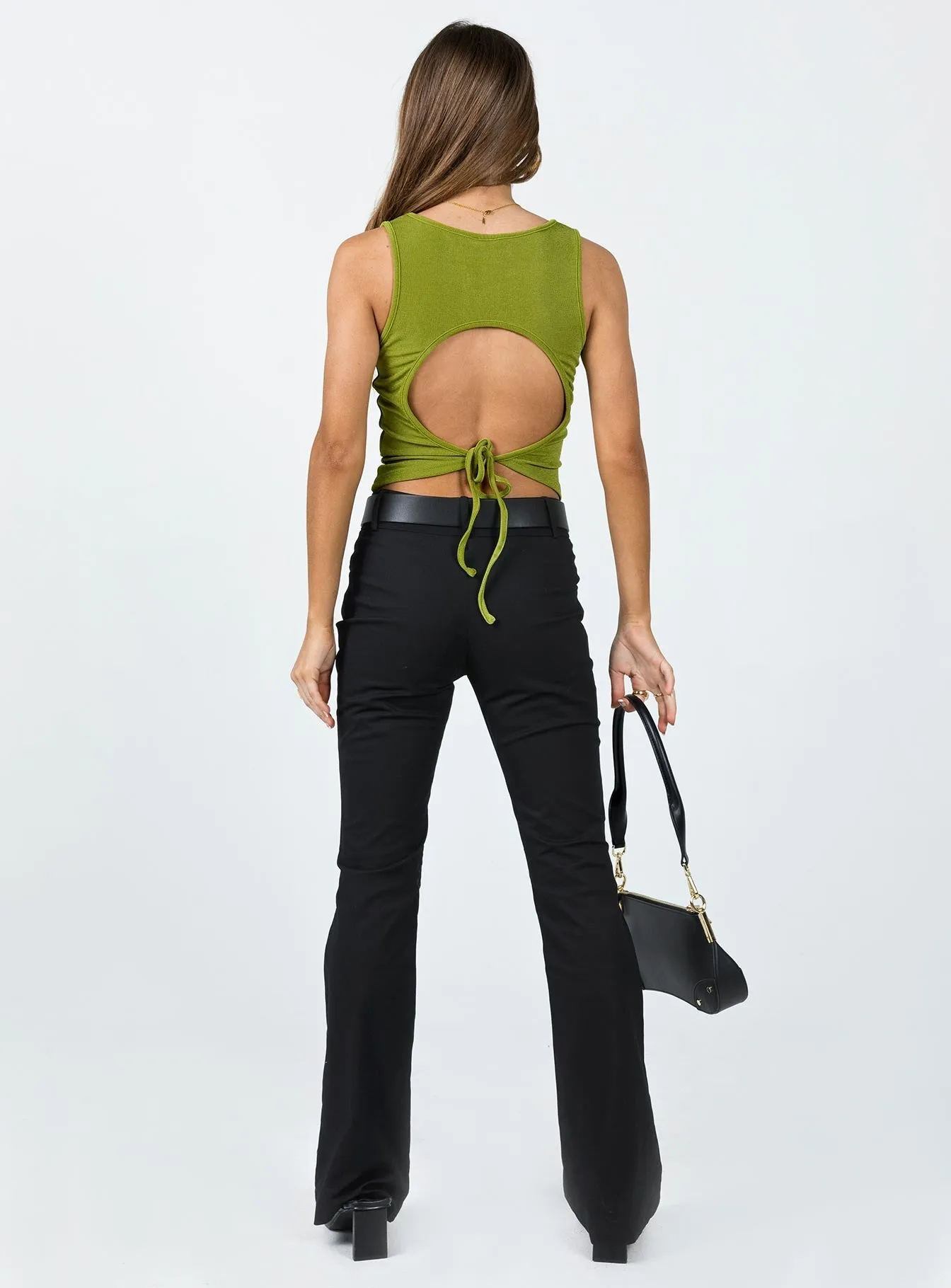 Georgene Pants Black Slimline Fit simple design