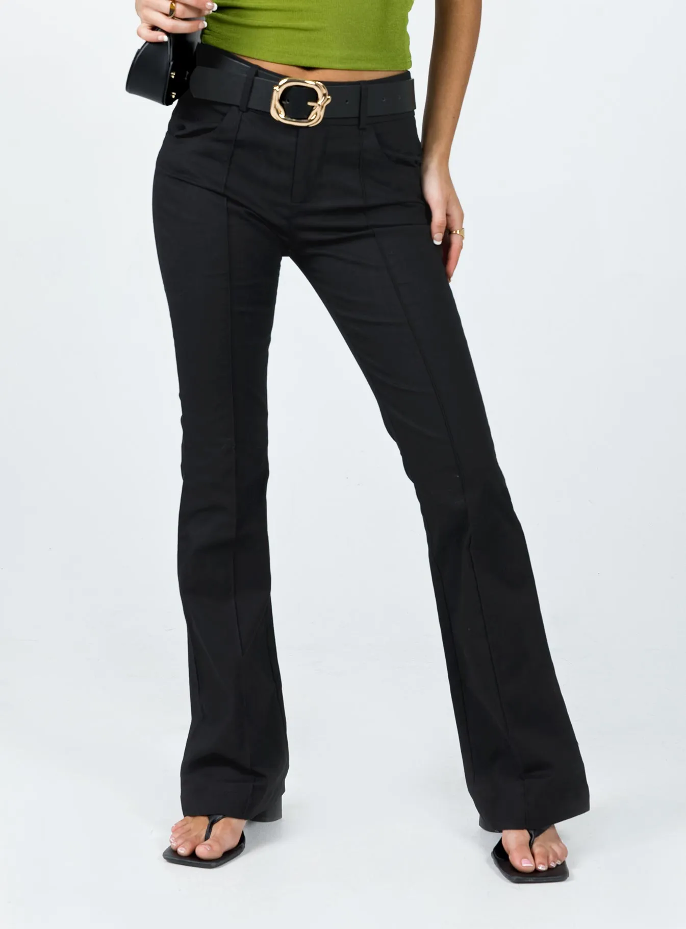 Soft Design Comfortable Style Georgene Pants Black