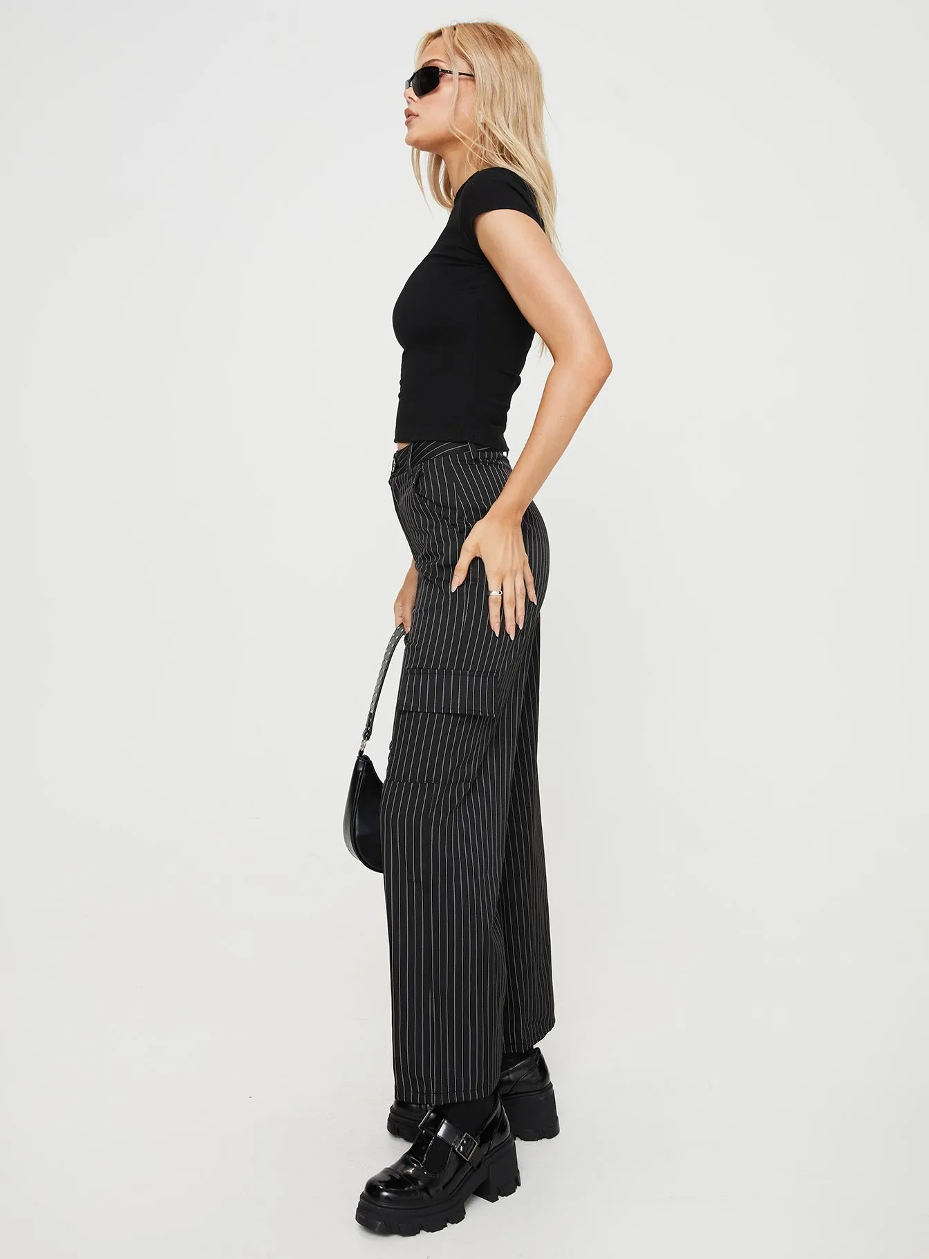 Flexibility Built-In Katow Cargo Pants Black Stripe