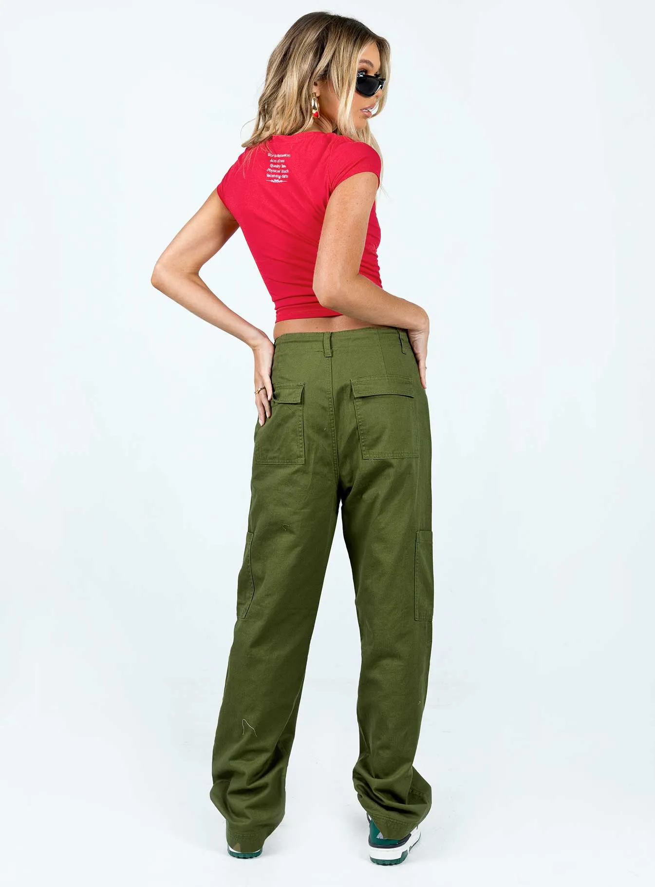 Pembrooke Cargo Pants Khaki Functional Waist