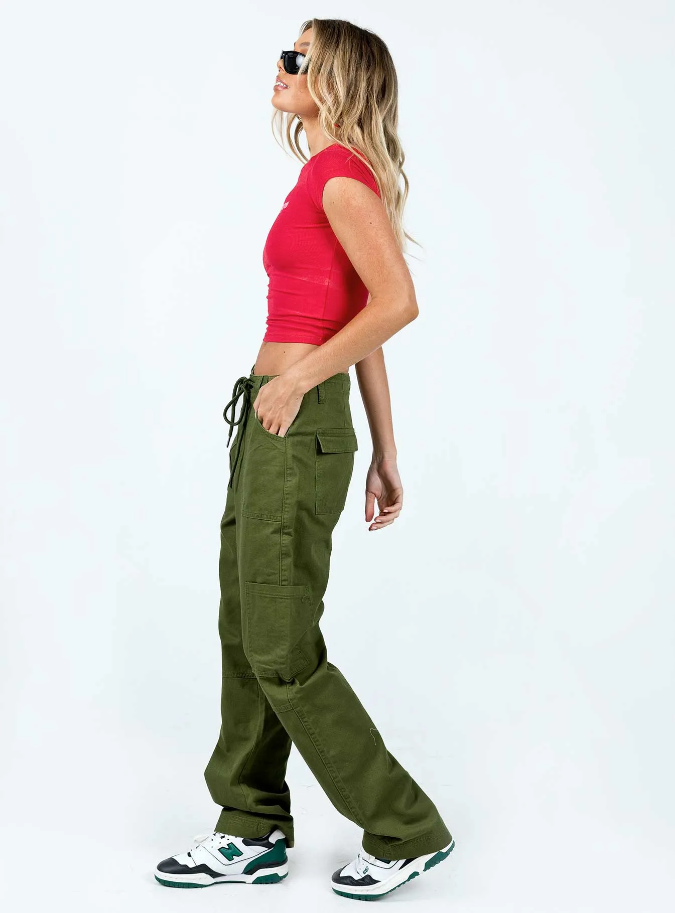 Pembrooke Cargo Pants Khaki Casual Chic Look