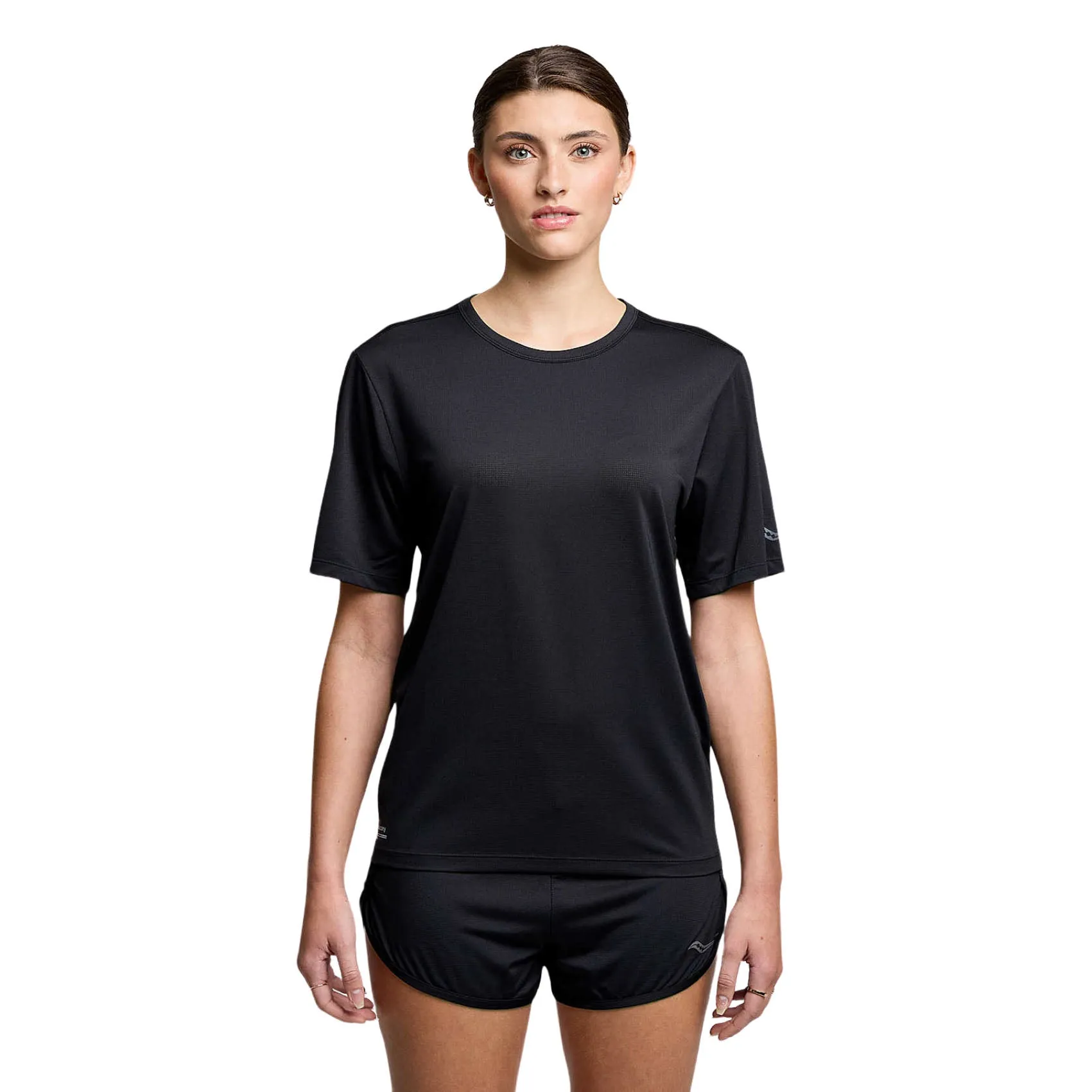 Womens Saucony Stopwatch Short Sleeve Tee Luxury exclusivity