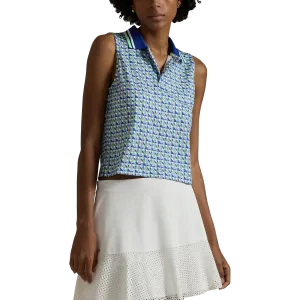 Soft Touch RLX Ralph Lauren Women's Stretch Jersey Cropped Golf Shirt - Spring Wicker