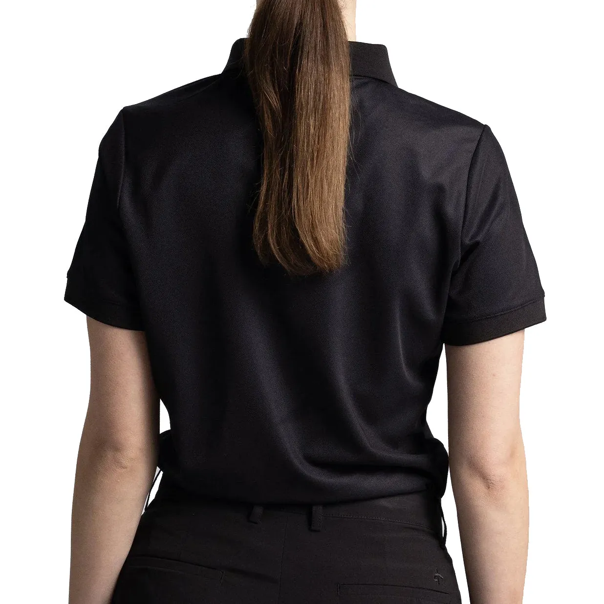 Warm Socks Teacher Chic Cross Women's Amy Polo Golf Shirt - Black