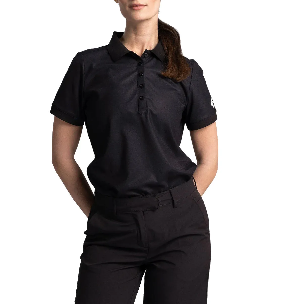Cross Women's Amy Polo Golf Shirt - Black Practical Style AntiStatic Cloth