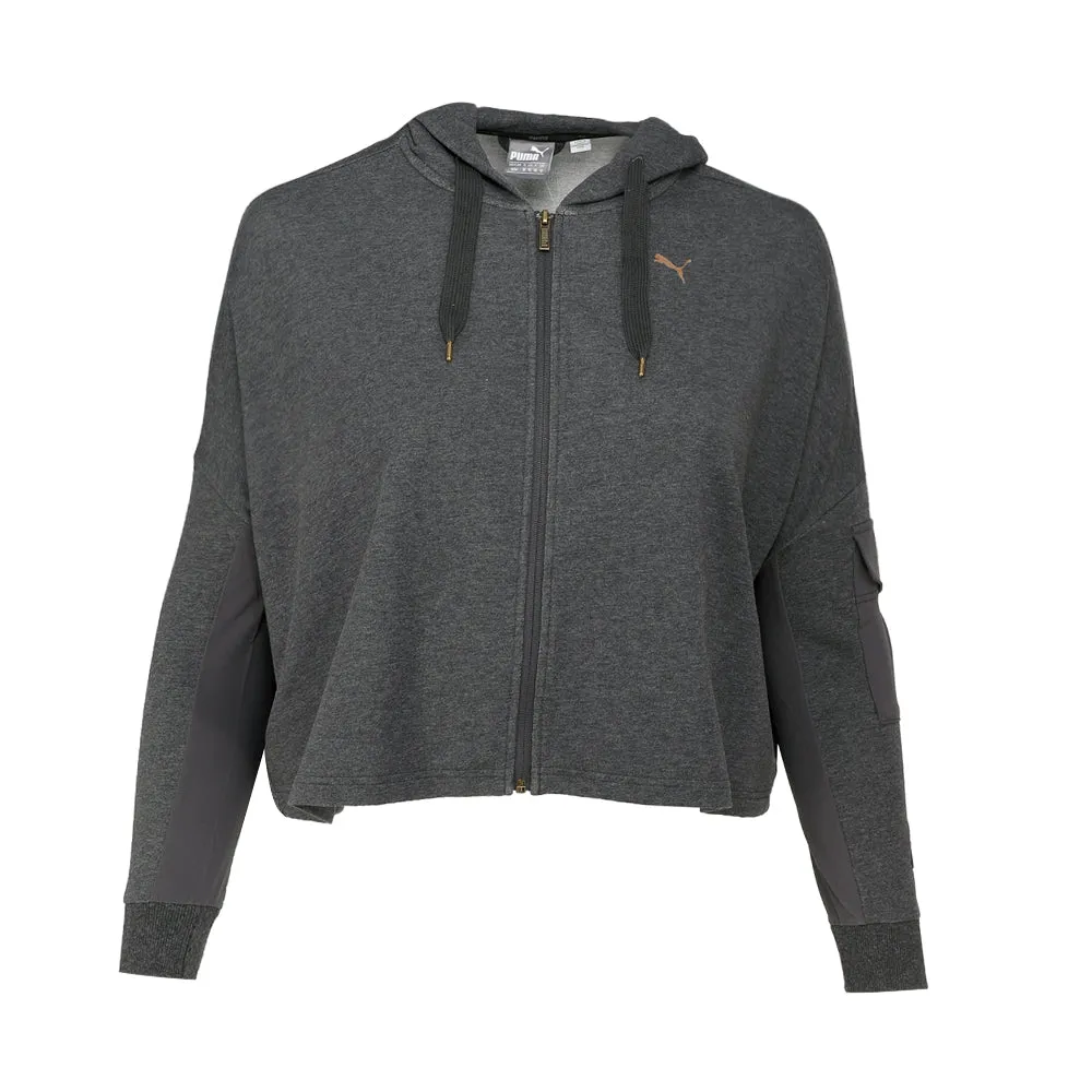 Fashion Flex Fusion Crop Full Zip Hoodie