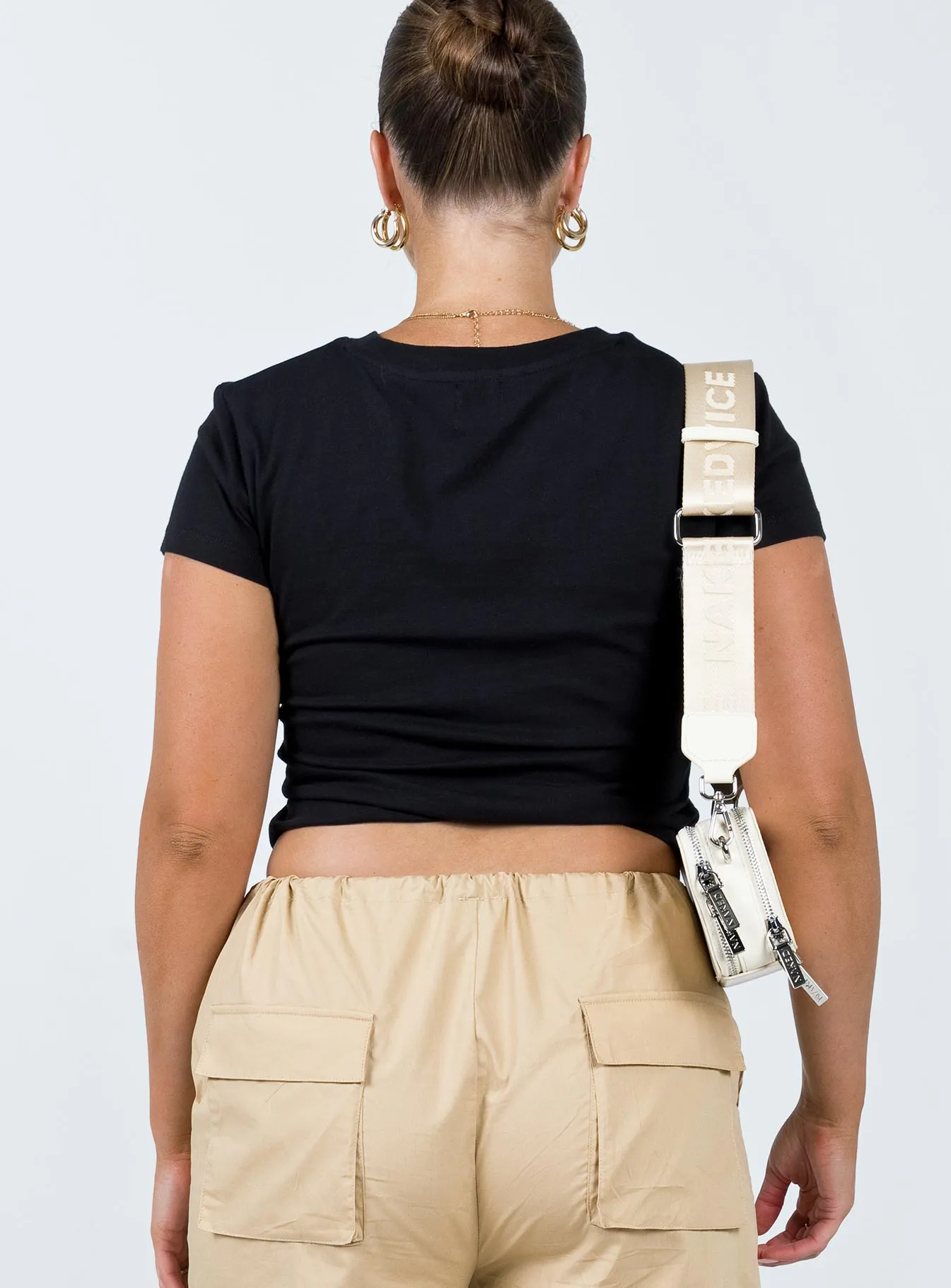 Breathable Waist Le Fleurs Top Black