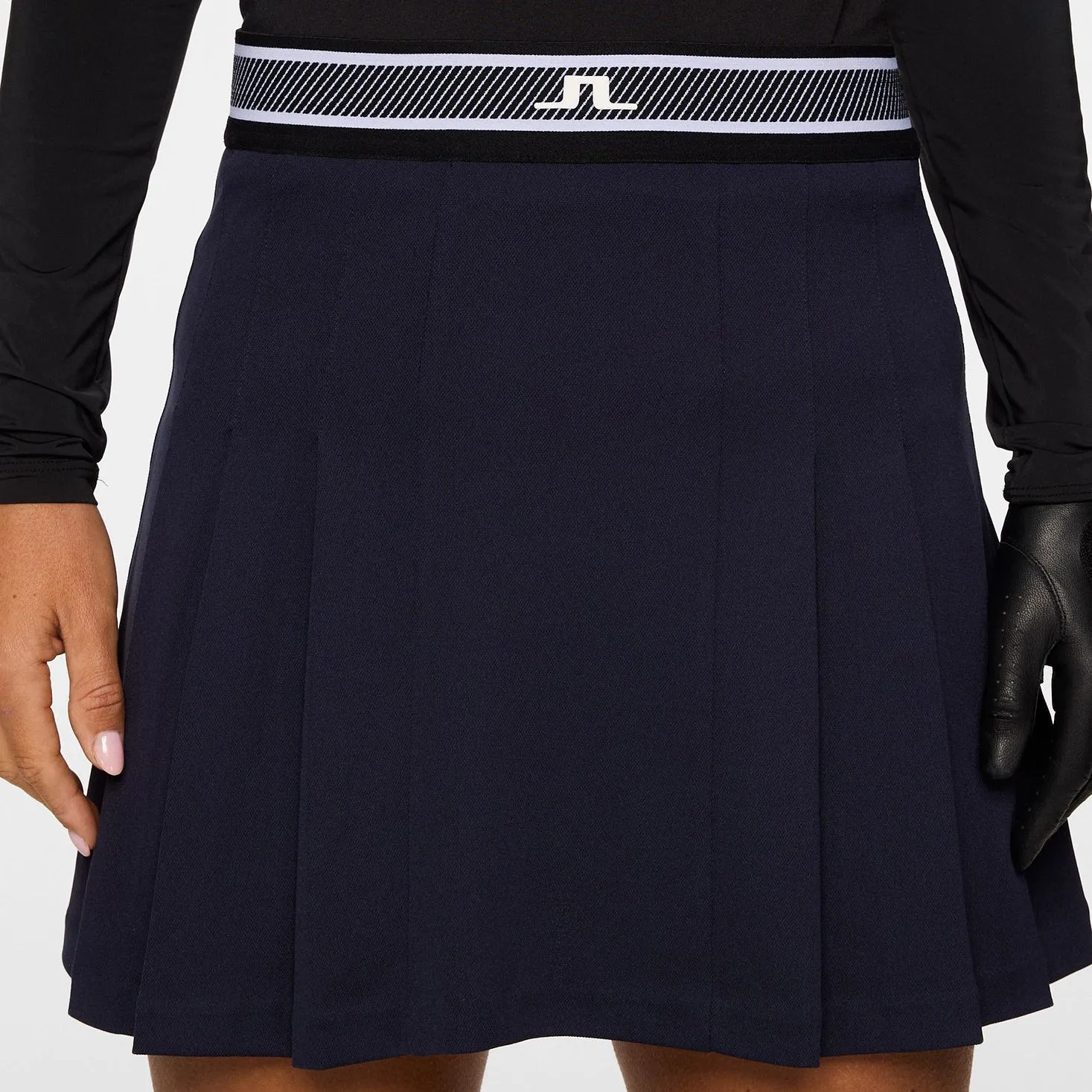 Travel Ready J.Lindeberg Women's Harlow Golf Skirt - JL Navy