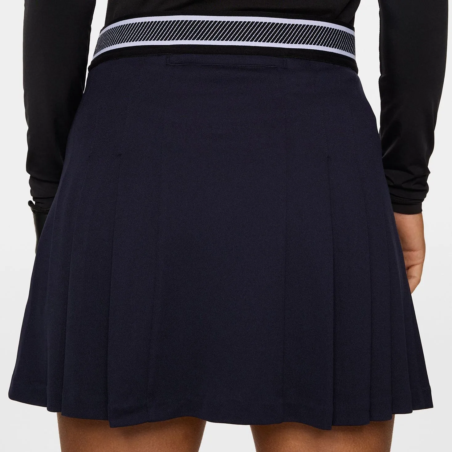 J.Lindeberg Women's Harlow Golf Skirt - JL Navy Embroidered Detail