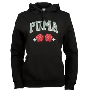 Faux Embroidered Floral Pullover Hoodie Unisex