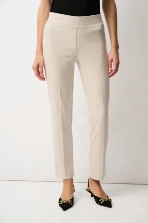 JOSEPH RIBKOFF CLASSIC STRAIGHT PANT - TAN Smart Glow HighCollared Design