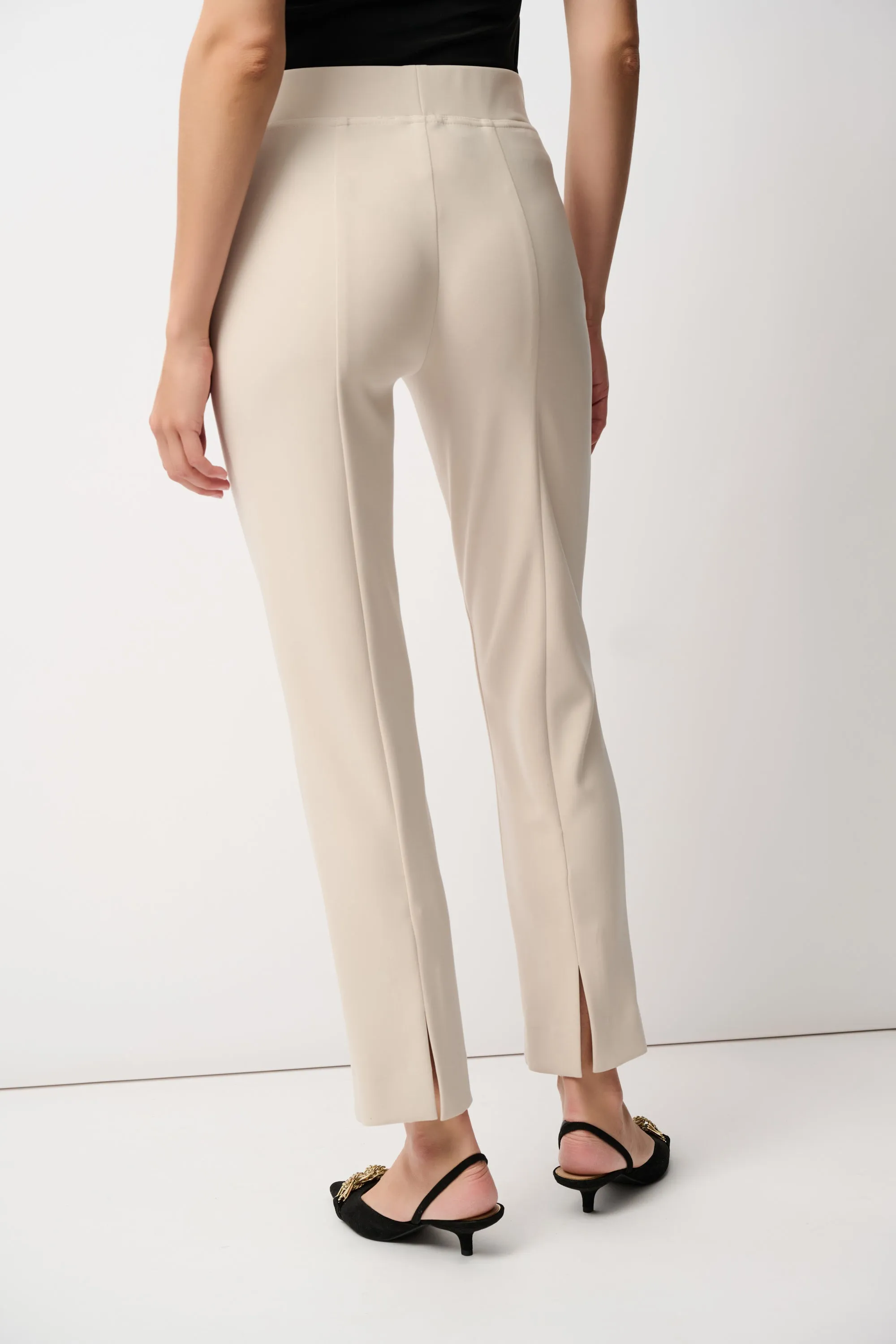 JOSEPH RIBKOFF CLASSIC STRAIGHT PANT - TAN Net Fit Summer Air