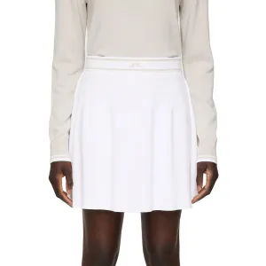Ventilated Slits J.Lindeberg Women's Emma Knitted Golf Skirt - White