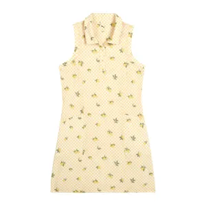 Minimalist Layering Women's Lemons Woven Golf Dress
