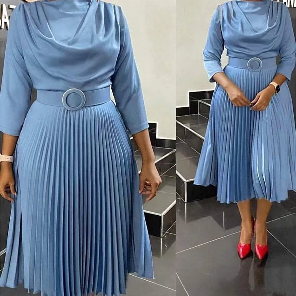 Summer Friendly Elegant African Dresses Women's Spring Summer Office Lady Party Slim Dress