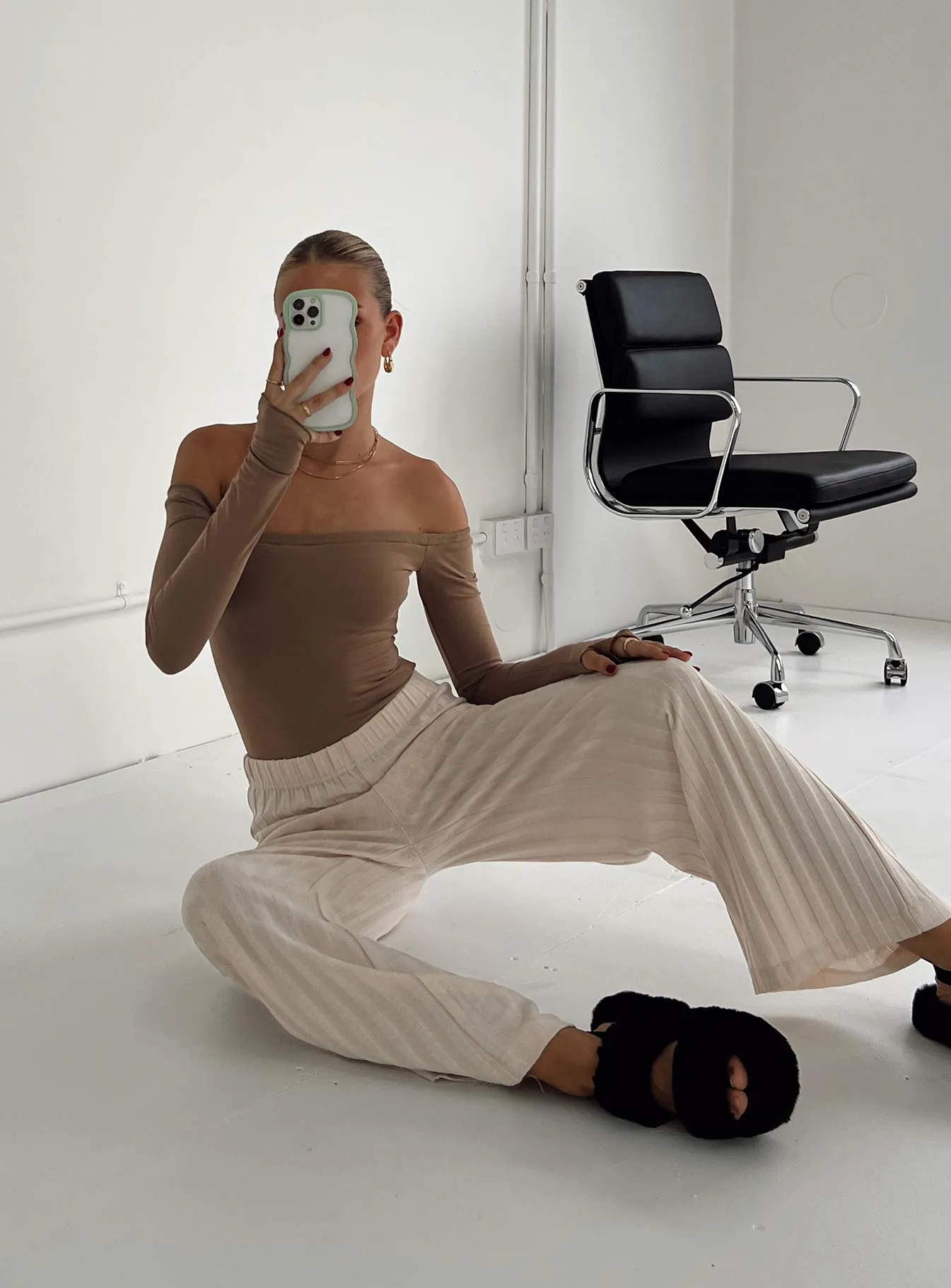 Weaver Off Shoulder Bodysuit summer bodysuit blue bodysuit