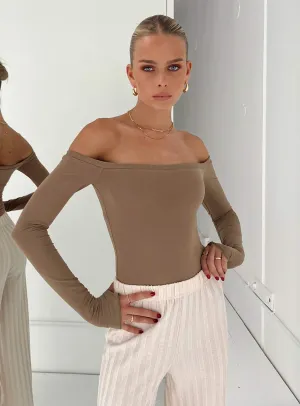 Weaver Off Shoulder Bodysuit vacation bodysuit athleisure bodysuit
