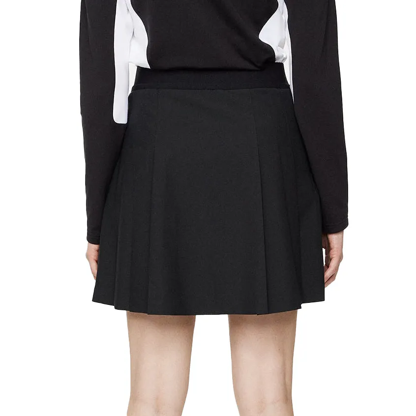 J.Lindeberg Women's Alesia Golf Skirt - Black quick dry UV Protection