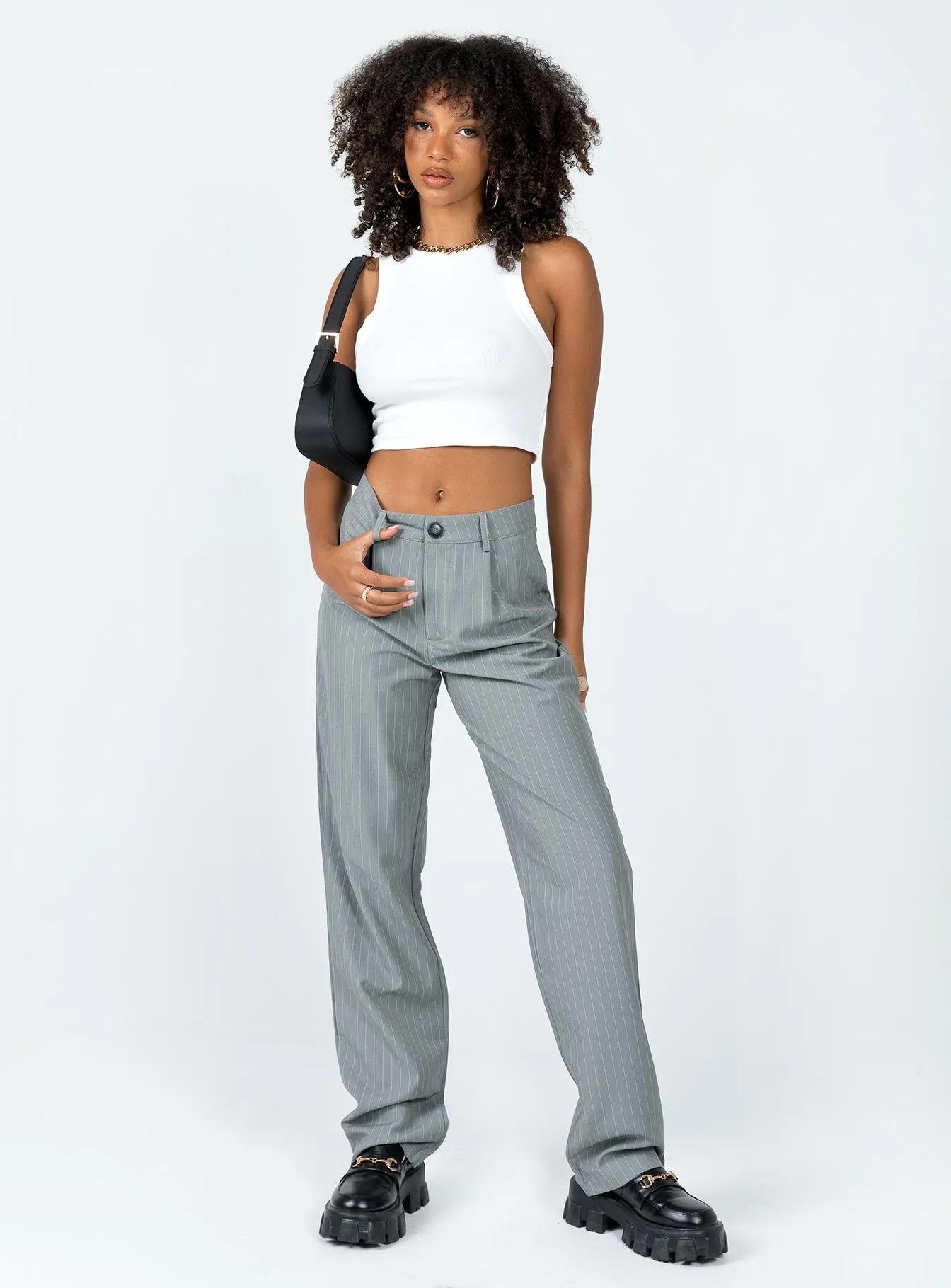 Titius Pant Grey Pinstripe Chilly Wear