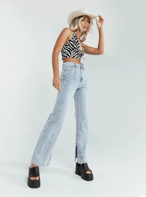 All Season Versatility Michael Denim Jeans Blue