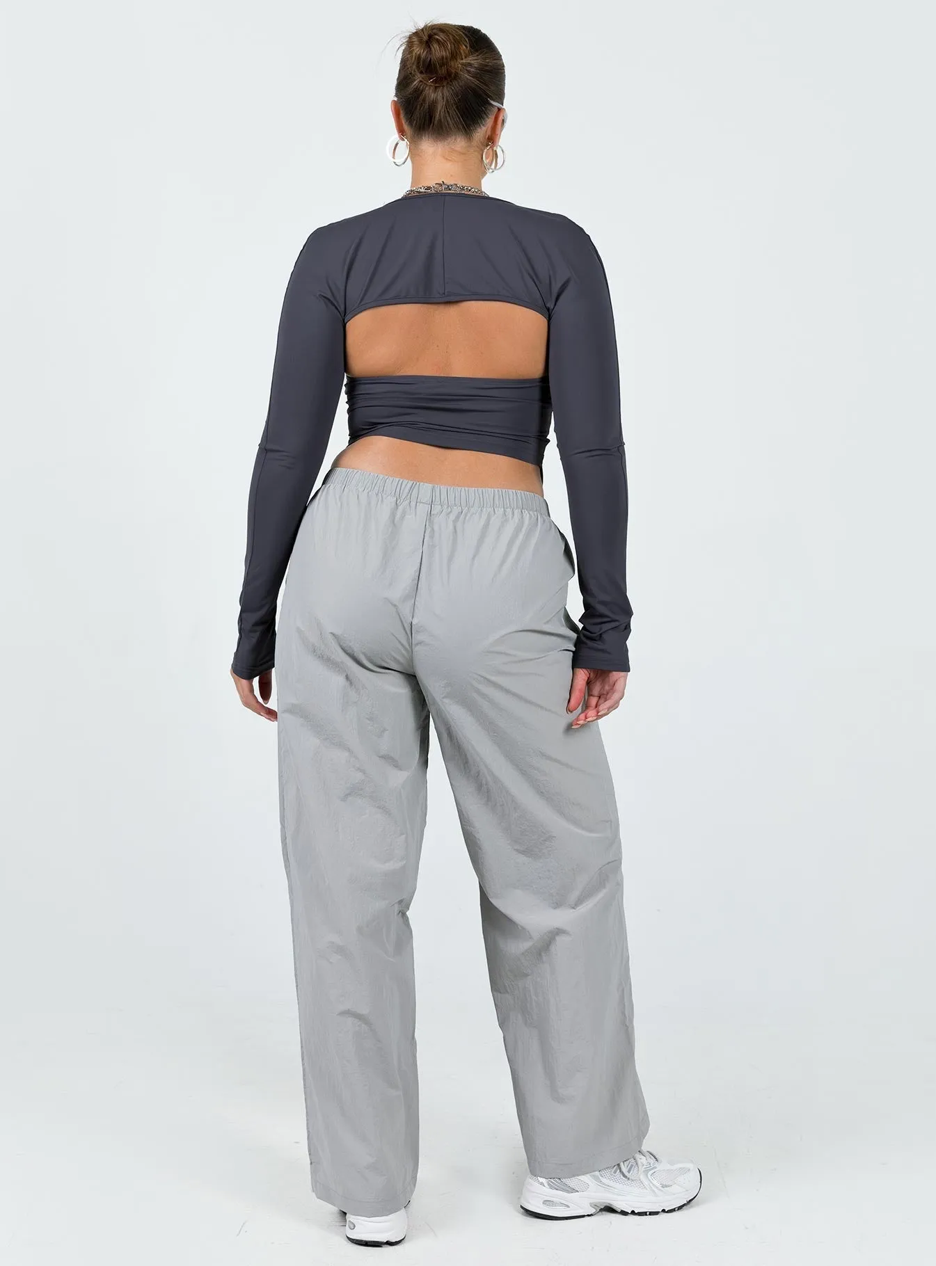 Kosta Parachute Pants Grey Gripper Waistband