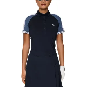 Prince Core MatteFinishTexture J.Lindeberg Women's Priya Golf Polo Shirt - JL Navy
