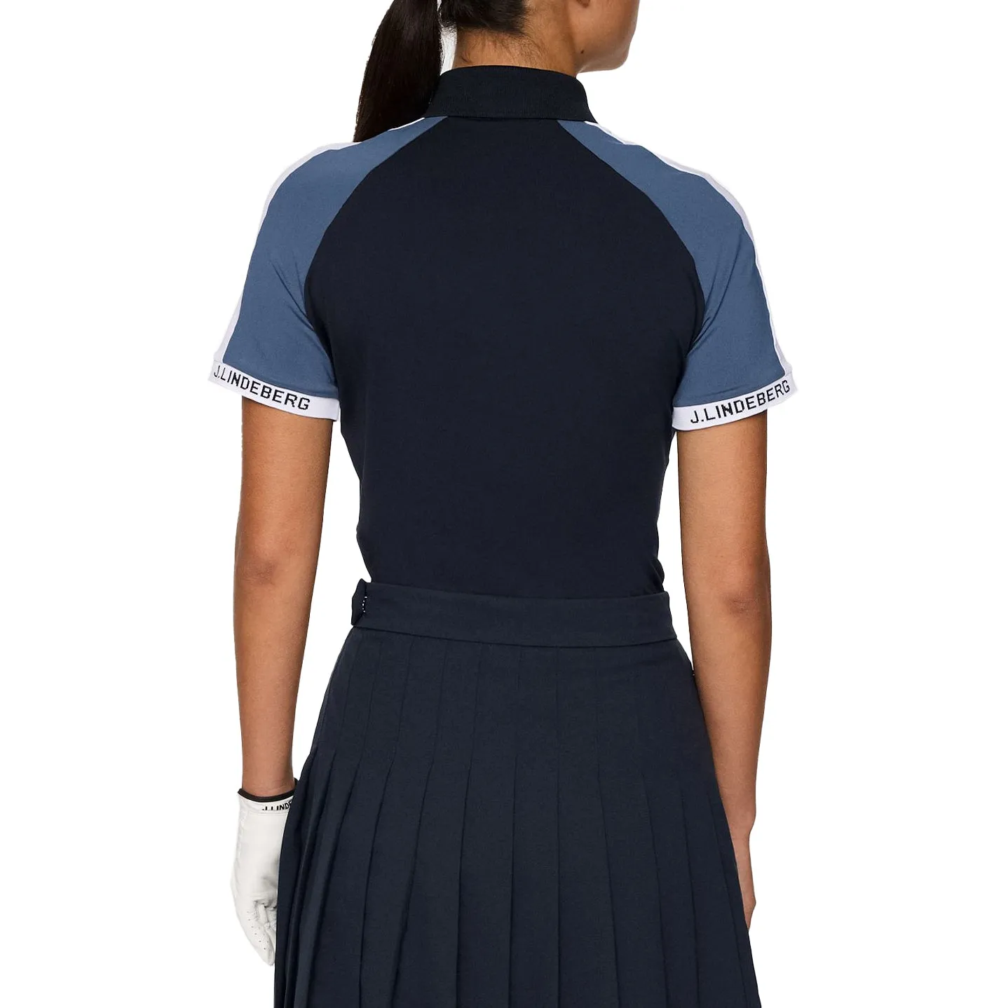 Bio Glow Active Gear J.Lindeberg Women's Priya Golf Polo Shirt - JL Navy
