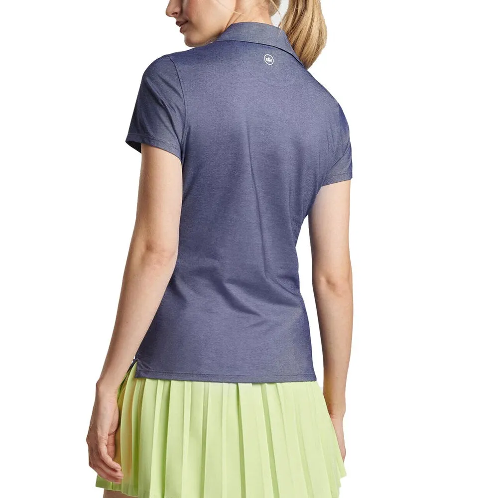 Peter Millar Women's Albatross Golf Polo Shirt - Navy FlexibleCollar