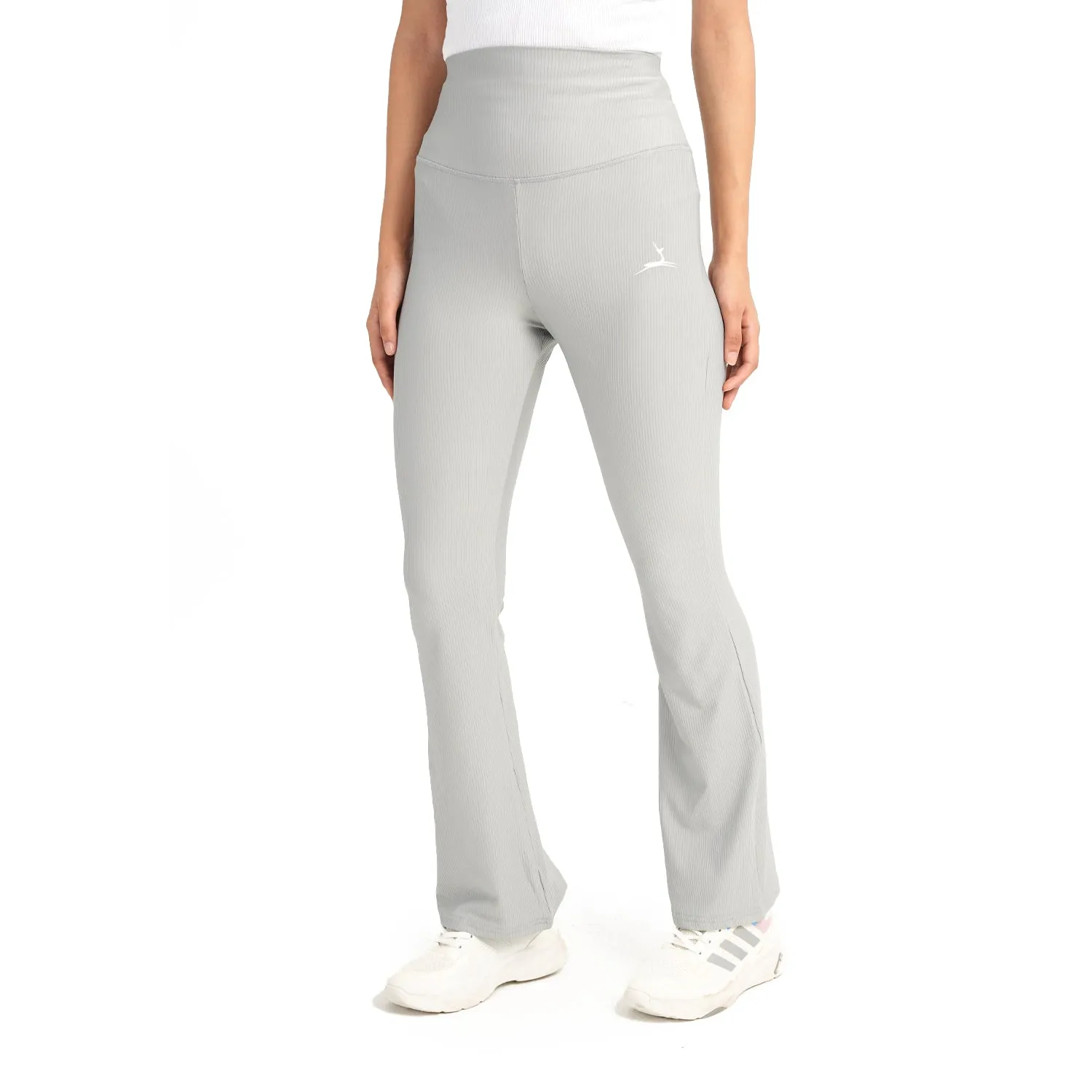Holiday Glow Stylish Protection High Waist Ribbed Flare  Pants