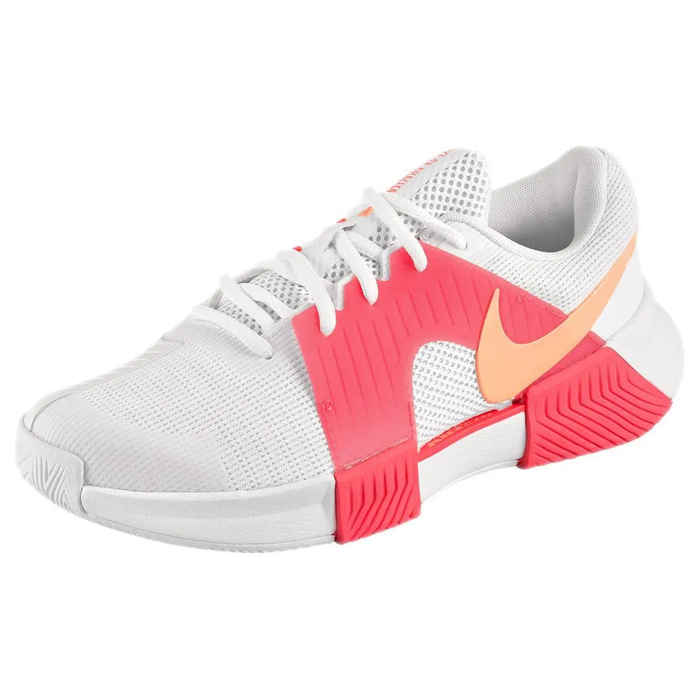 Torsional Stability Rubber Grip Nike Women's Air Zoom GP Challenge 1 - White/Crimson Tint
