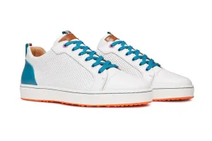 Amalfi | White/Teal Comfort Drive Pro Stability Support