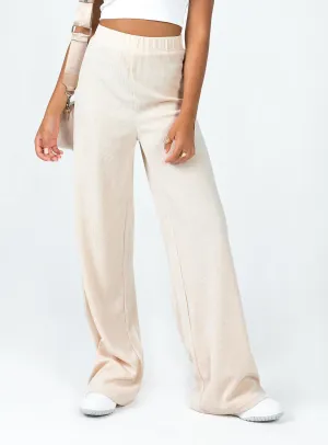 Romeo Pants Cream Relaxed Comfort Look Day Hike