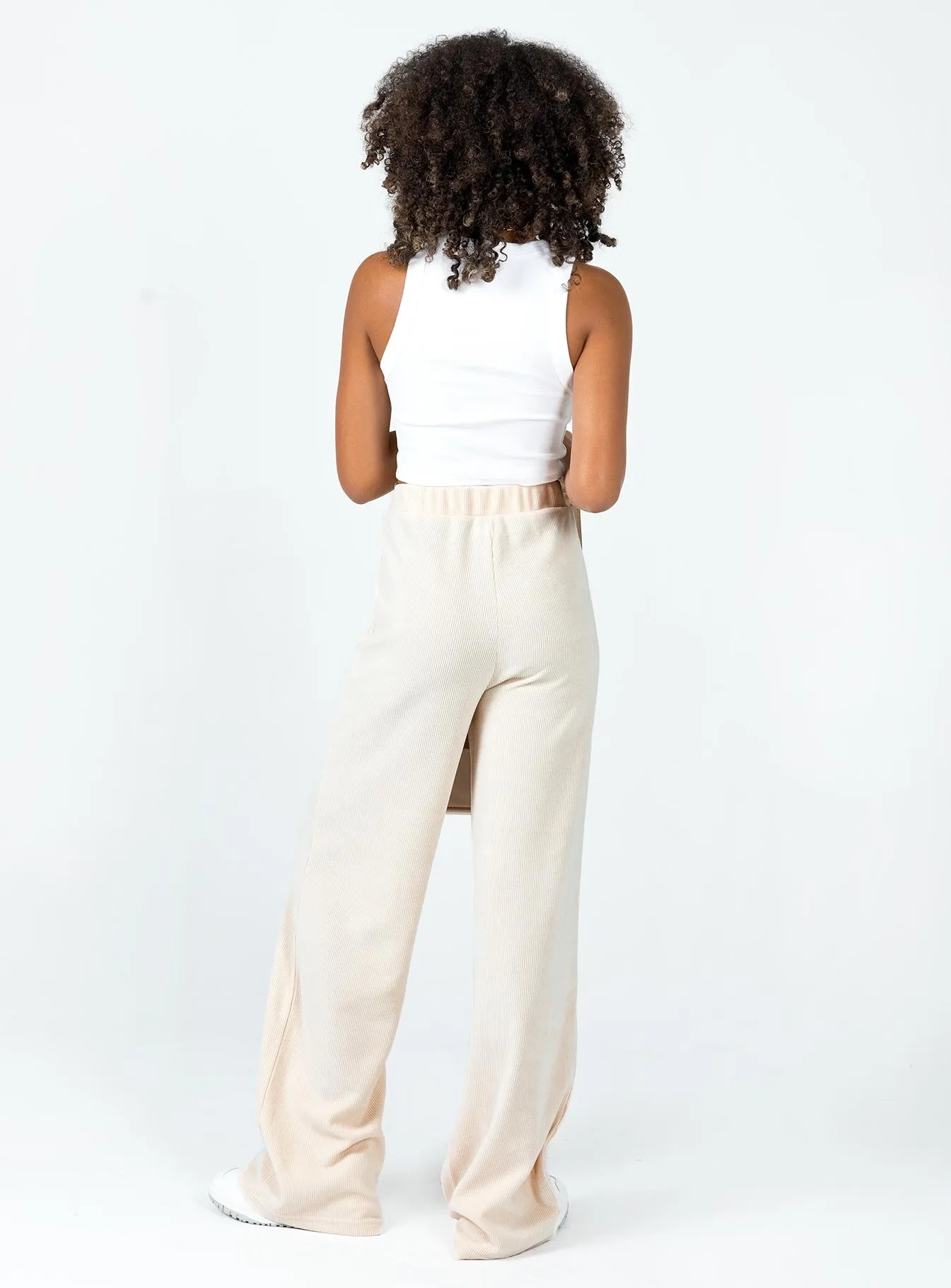 Romeo Pants Cream Ultra Stretch Snug Waist