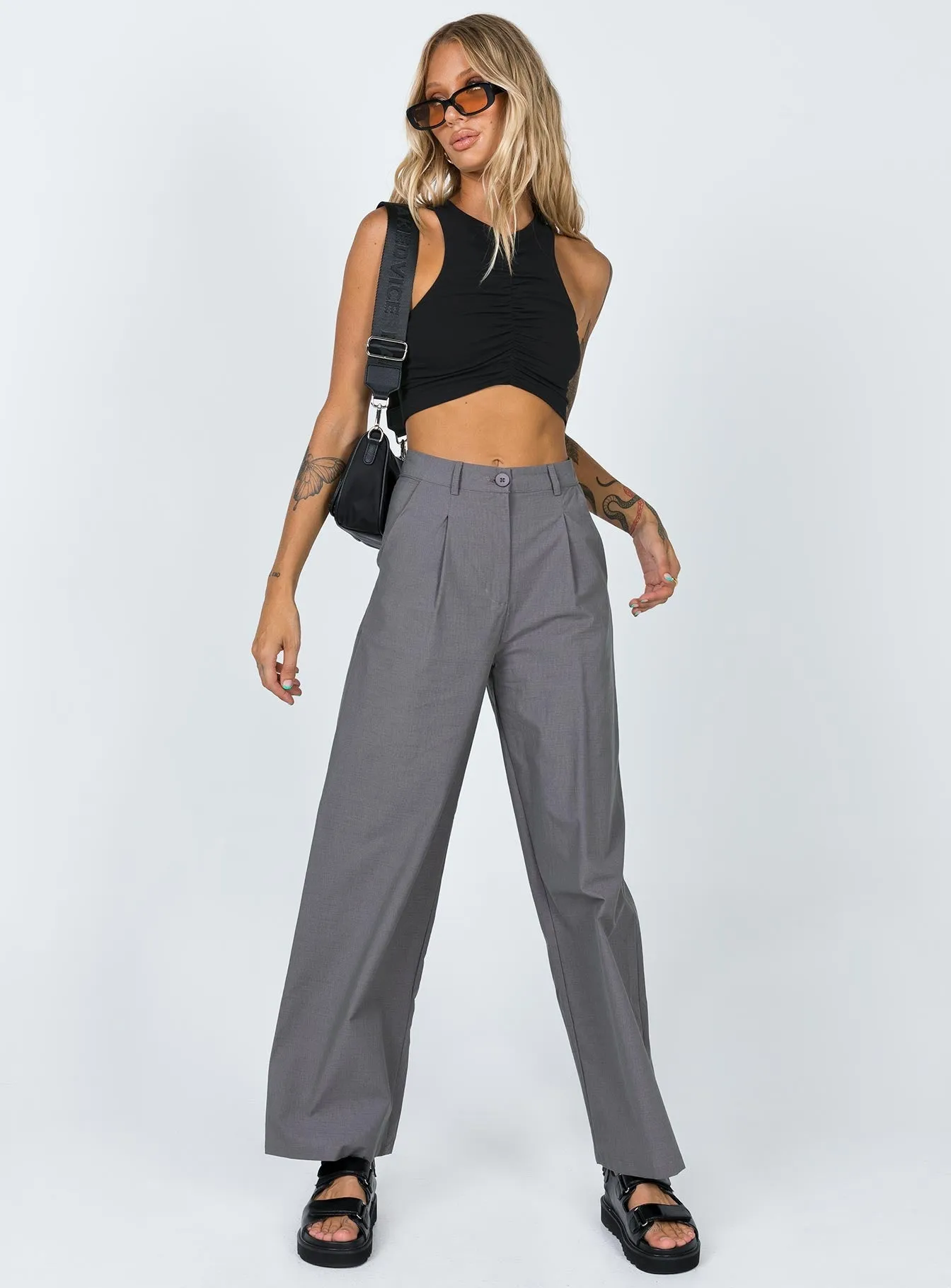 No Fuss Fit Betsy Pants Grey