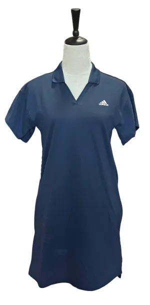 Cut-Out-Detail Clasp-Closure New Navy Adidas Dress, Size S MSP $ 90