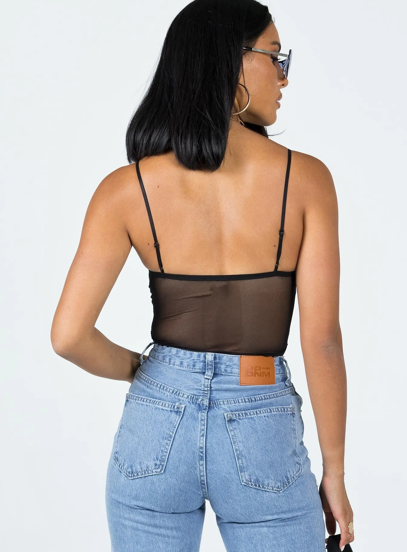 clubwear bodysuit autumn bodysuit Ellora Bodysuit Black