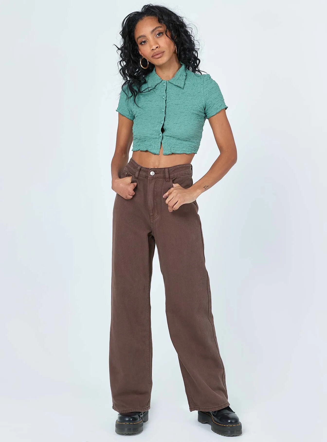 Denver Denim Jeans Brown Perfect Length