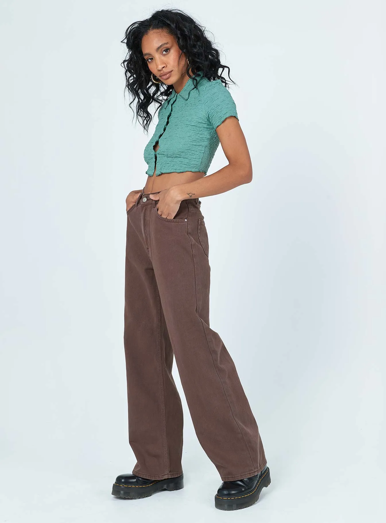 Denver Denim Jeans Brown Static free Breathable Base