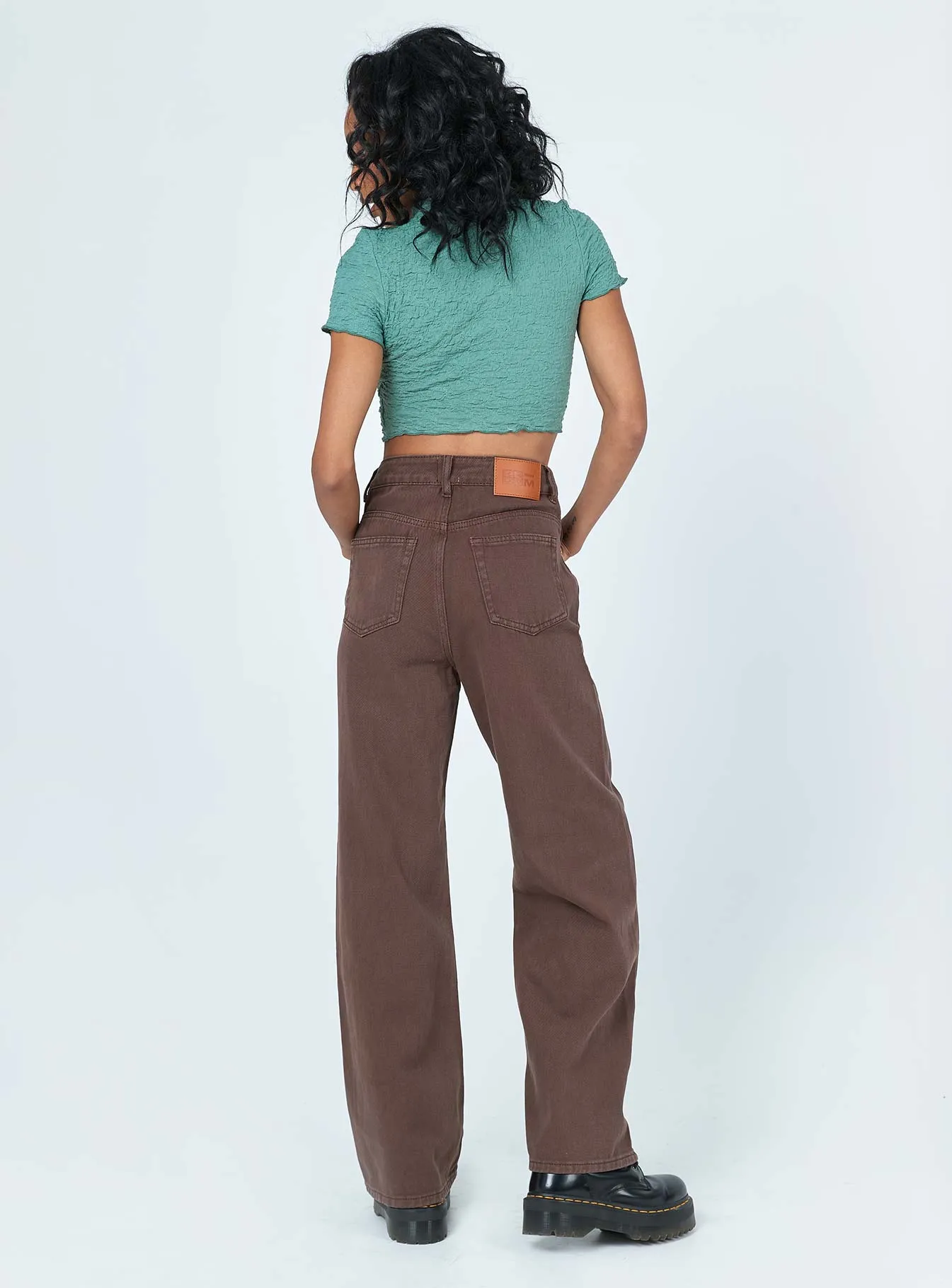 Denver Denim Jeans Brown Breathable Base Soft Brushed Lining